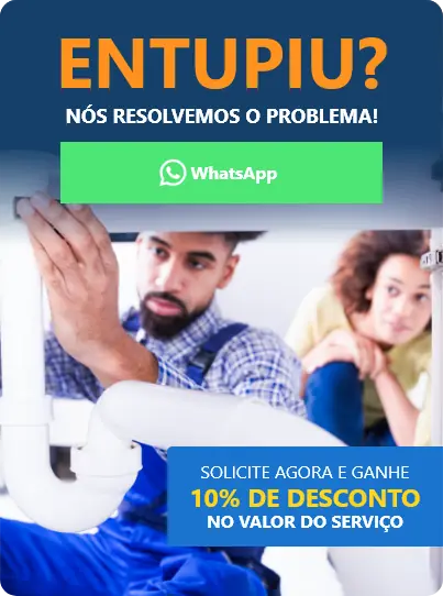Banner 10% de Desconto para Desentupir